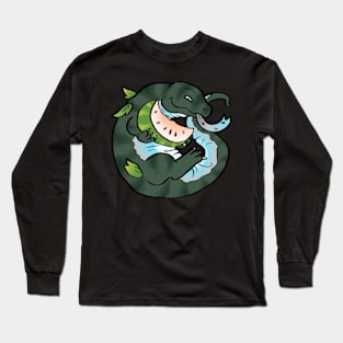 Demiboy Watermelon Komodo Dragon Long Sleeve T-Shirt